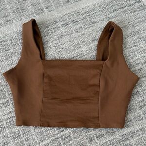 Travis Mathew Chocolate Brown Women's Crop Top